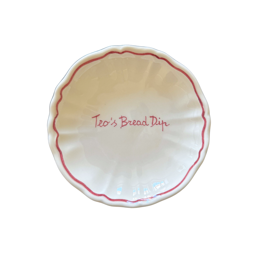 Personalized Bread Plates Set of 4