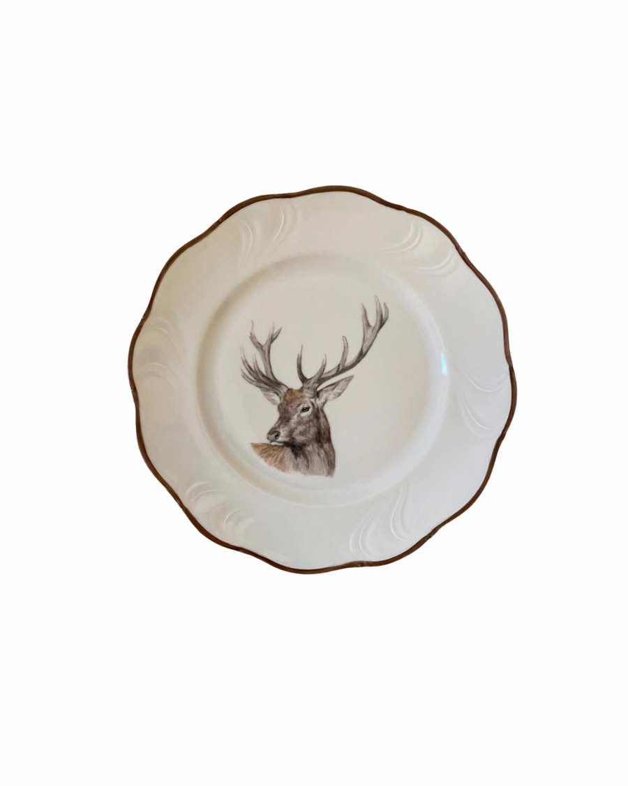 Sveva's Home Porcelain Deer Plate Set of 4