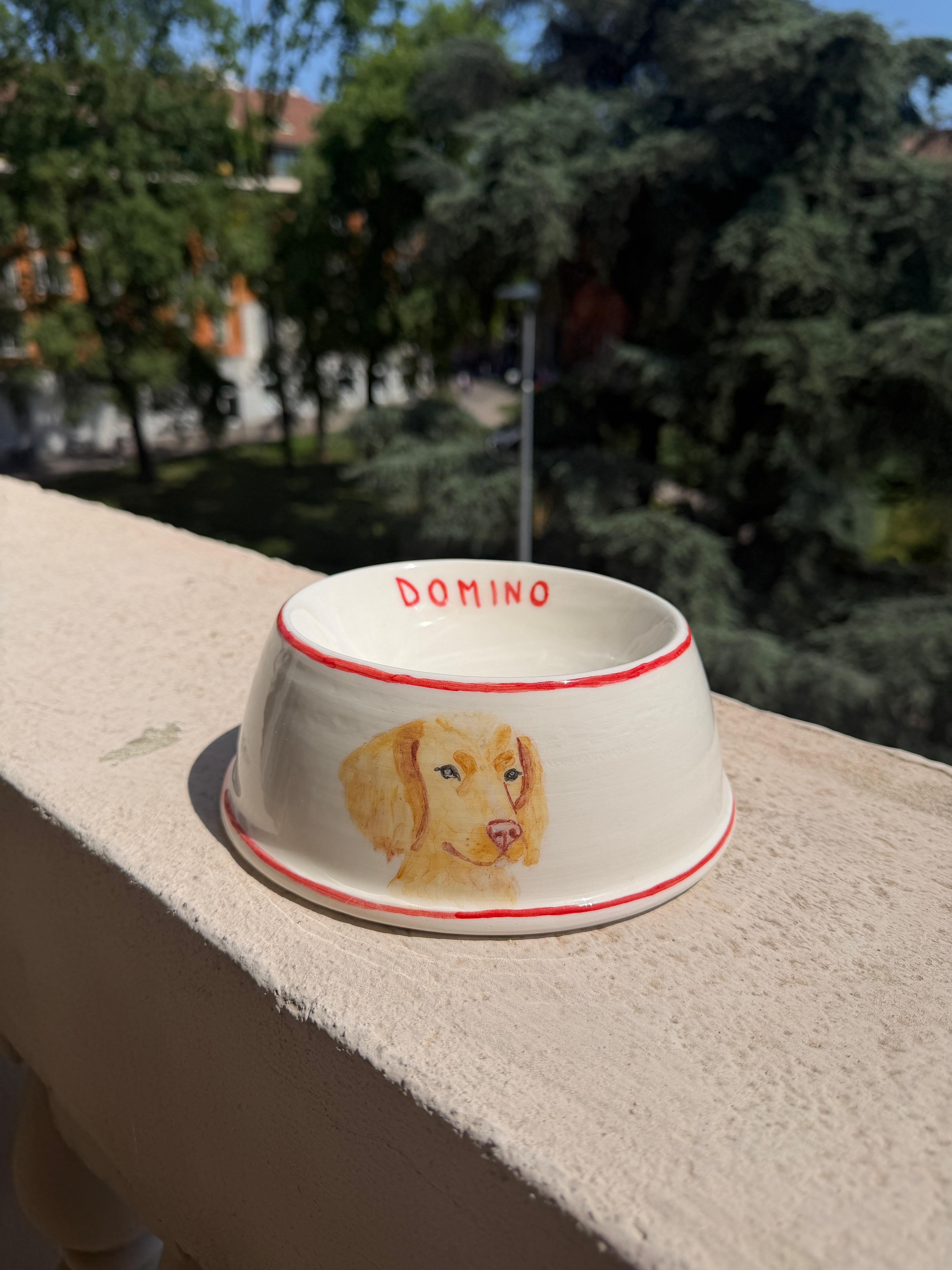 Custom Dog Bowl – Hand-Painted