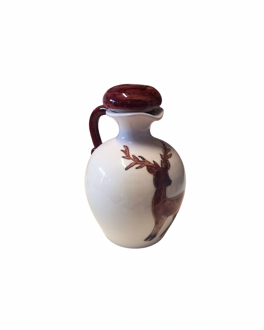 Sveva's Home Ceramic Baby Deer Olive Oil and Vinegar Bottles Set of 2