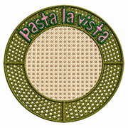 Embroidered Rattan Placemats with Fun Quotes (set of 4)