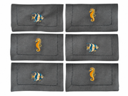 Embroidered Linen Napkins (set of 6)