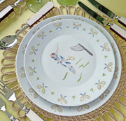 Tennis lady dinner plate (set of 4)