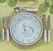 Tennis gentleman dessert plate (set of 4)