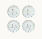 Tennis lady dessert plate (set of 4)