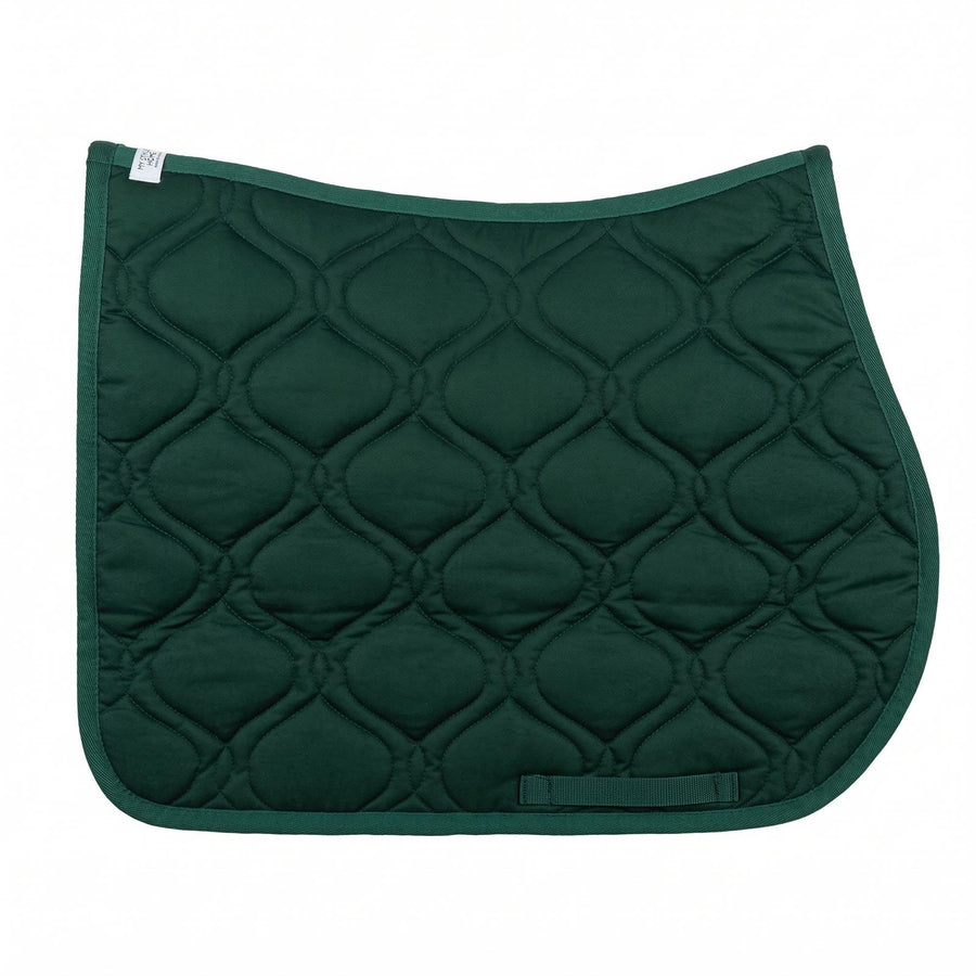 Emerald Green Quilted Horse Saddle Pad