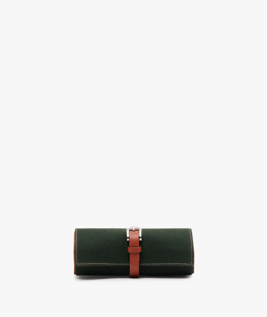 Three Places Watchcase in Dark Green