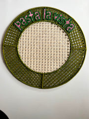 Embroidered Rattan Placemats with Fun Quotes (set of 4)