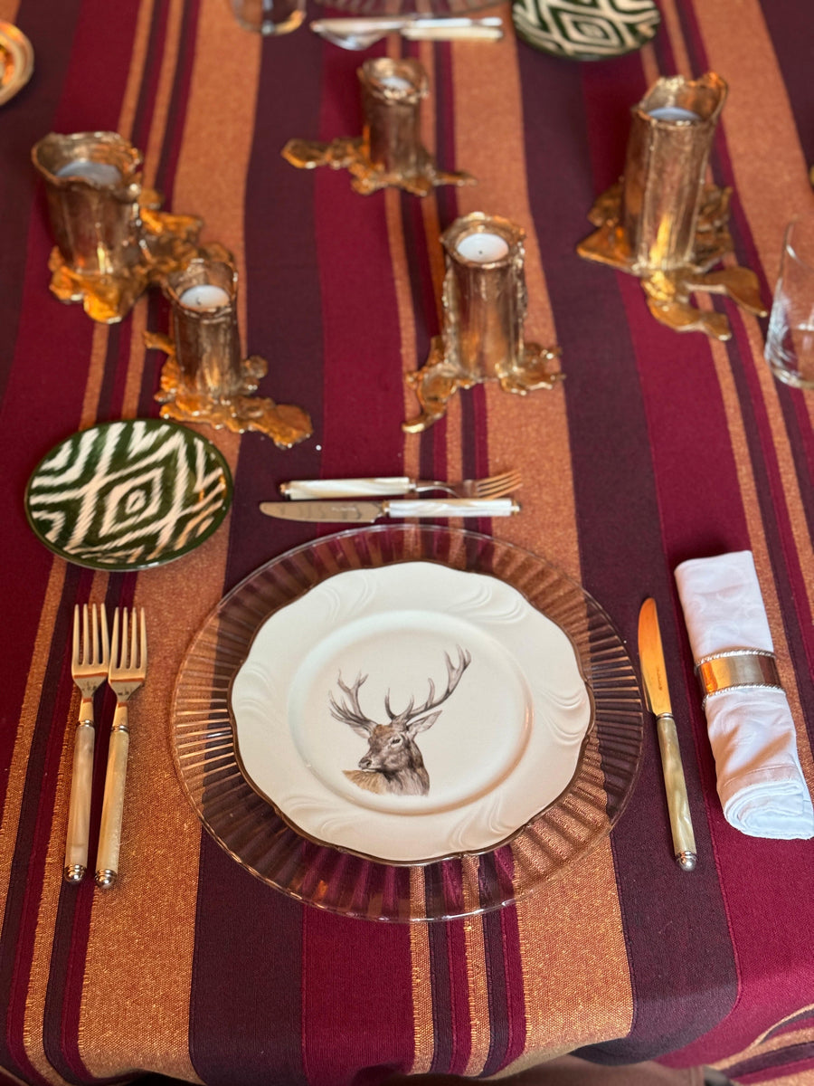 Sveva's Home Porcelain Deer Plate Set of 4