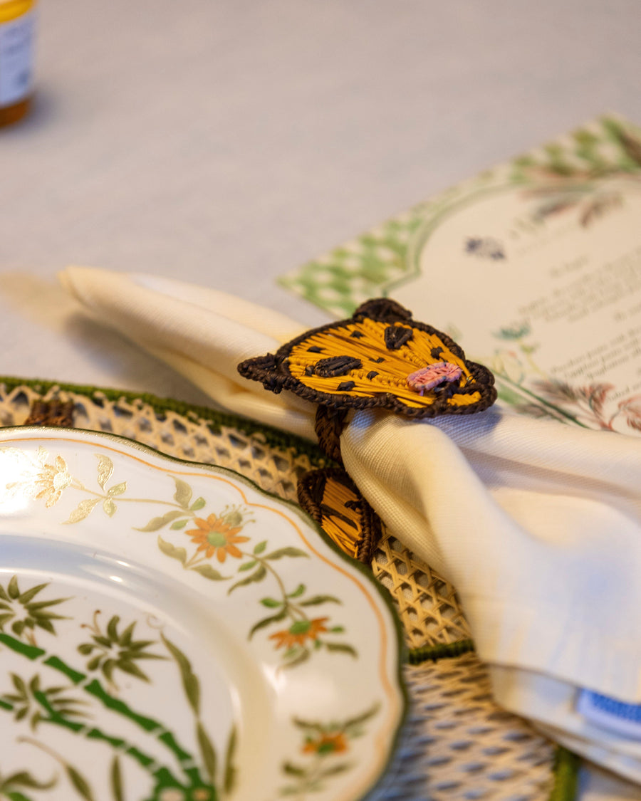 Napkin Rings Giraffe Jungle Inspired Set of 4