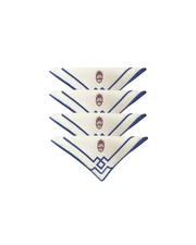 Sveva's Home Personalized Crest or Logo Linen Napkins and Placemats Set of 4