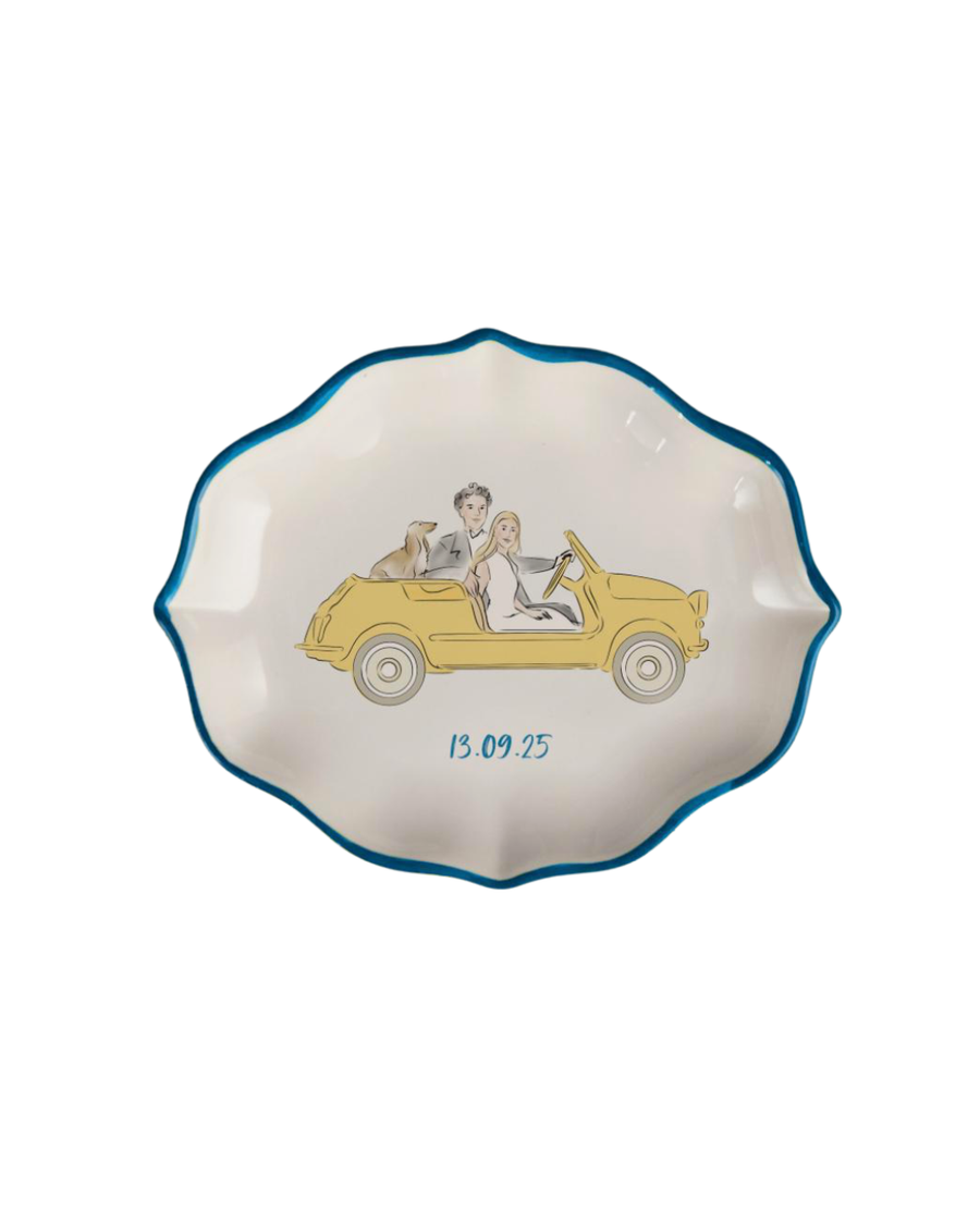 Sveva's Home Ceramic Personalized Wedding Ashtray Set of 20