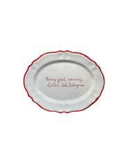 Sveva's Home Ceramic Platter “Every great evening, started dal Bolognese”
