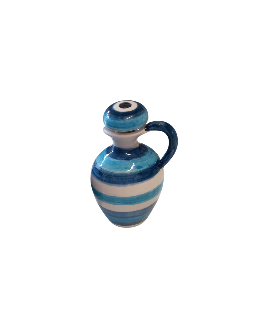 Sveva's Home Ceramic Evil Eye Olive Oil and Vinegar Bottles Set of 2
