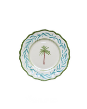 Sveva's Home Ceramic Palm Tree Big and Small Dining Plates Set of 4