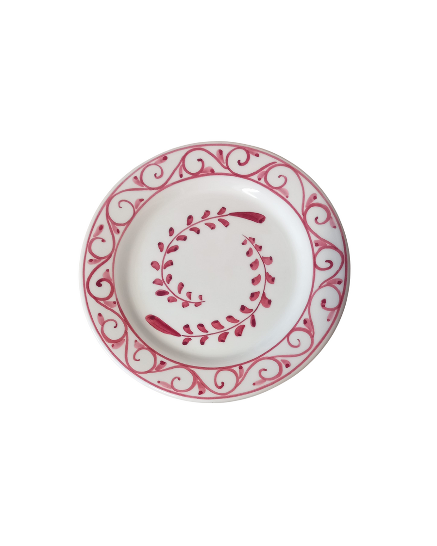 Sveva's Home Sea Red Plate Big and Small Dining Plates Set of 4
