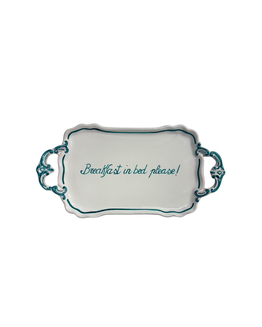 Sveva's Home Ceramic Tray "Breakfast in bed please!"