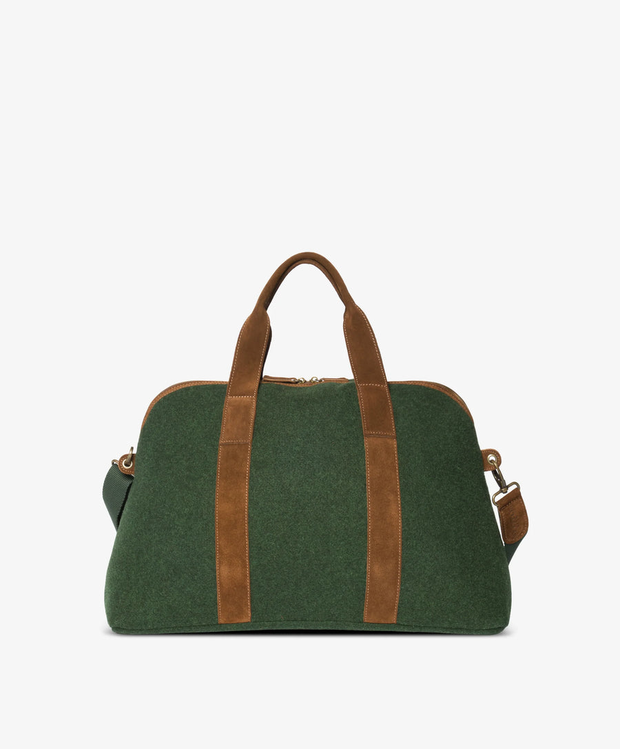 London Duffel Bag Felt - Large in Green/ Blue