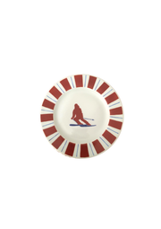 Sveva's Home Porcelain Ski Plate Big Dining Plates Set of 4
