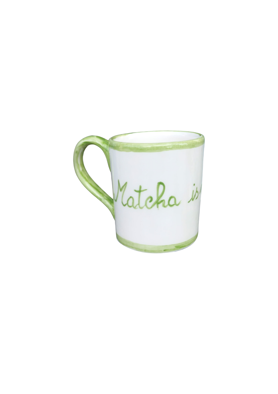 Sveva's Home Ceramic Matcha Quote Mug Set of 2