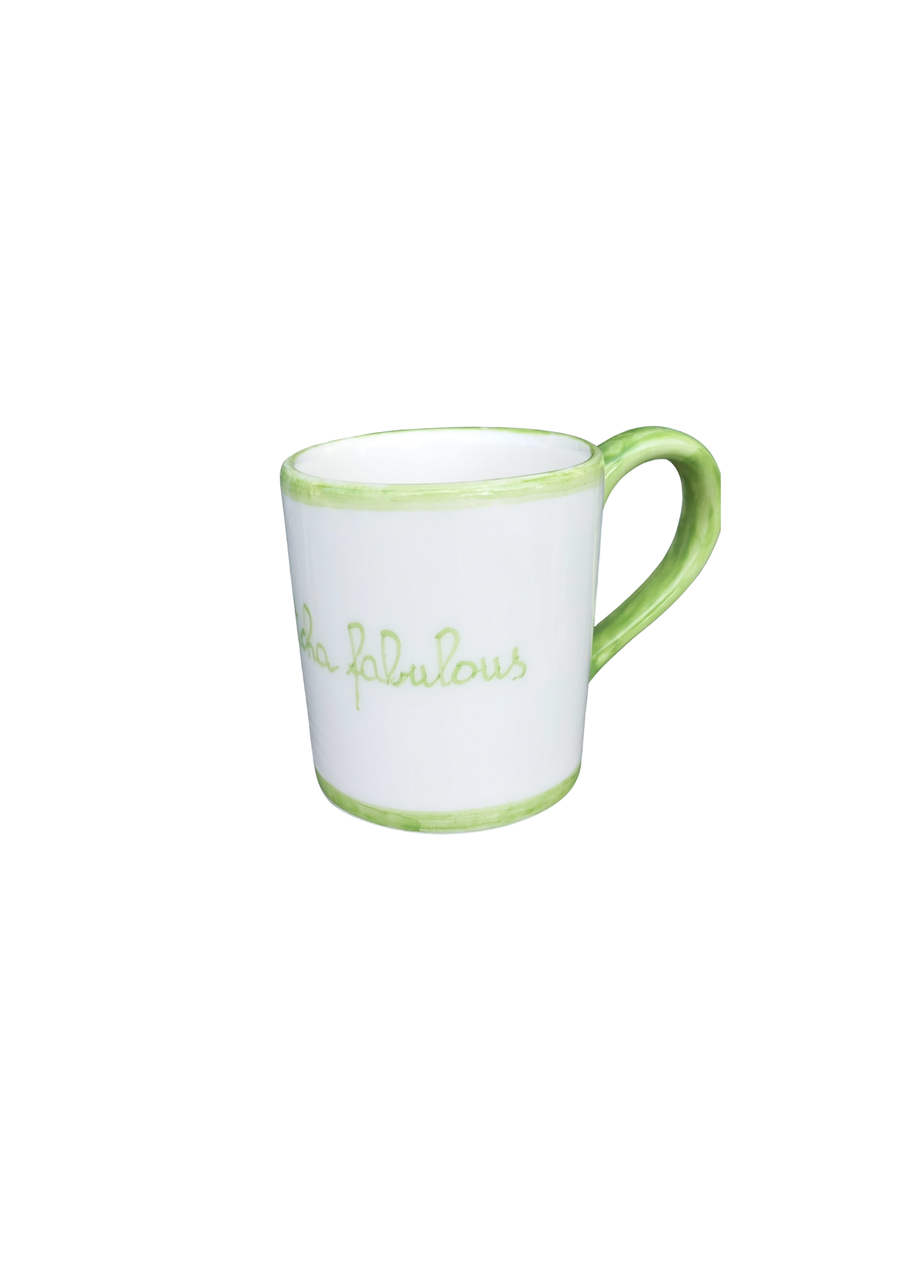 Sveva's Home Ceramic Matcha Quote Mug Set of 2
