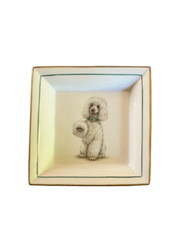 Porcelain Poodle Ashtray
