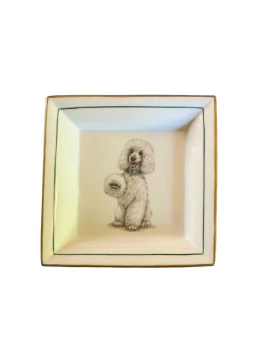 Porcelain Poodle Ashtray