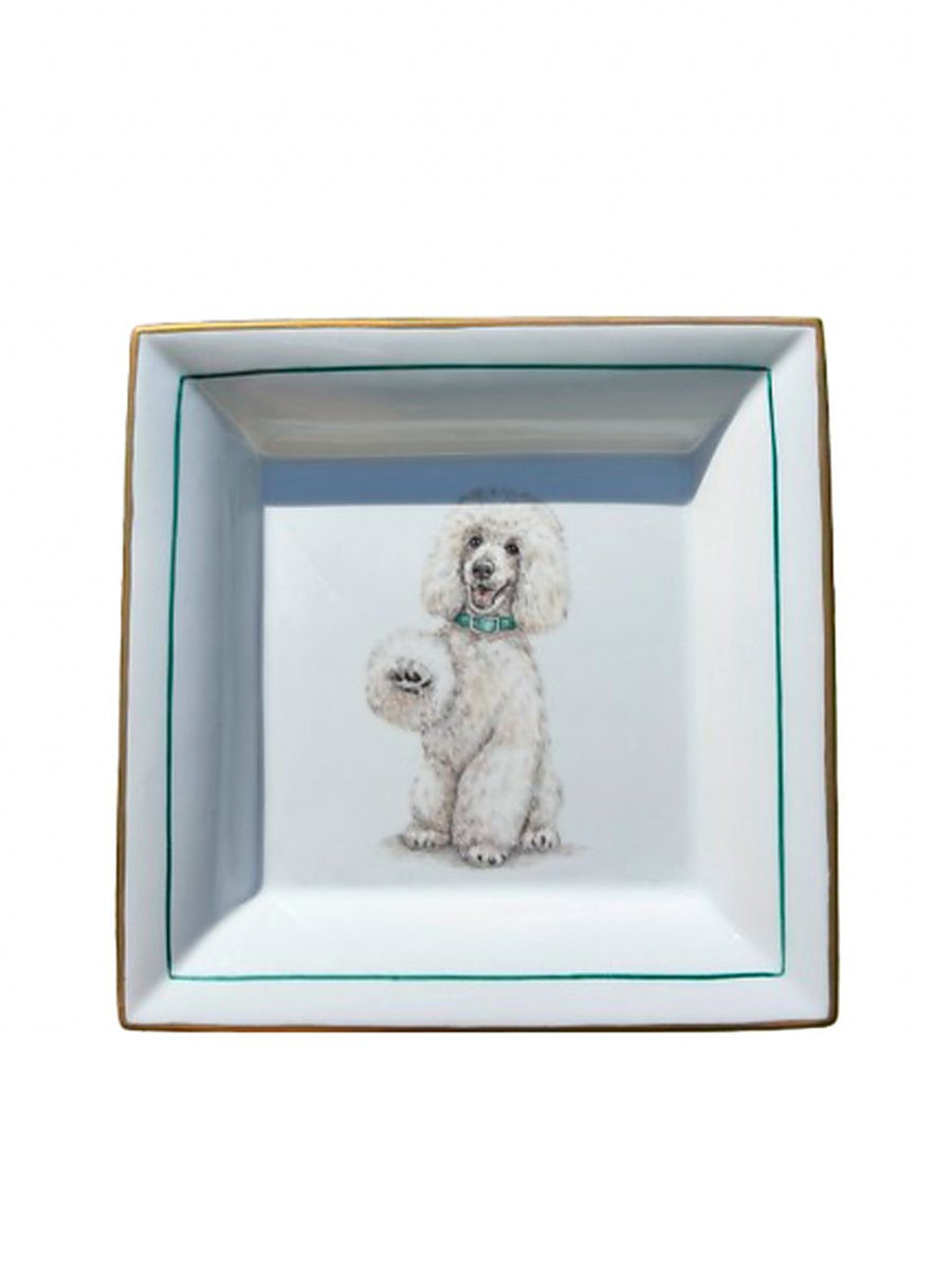 Porcelain Poodle Ashtray