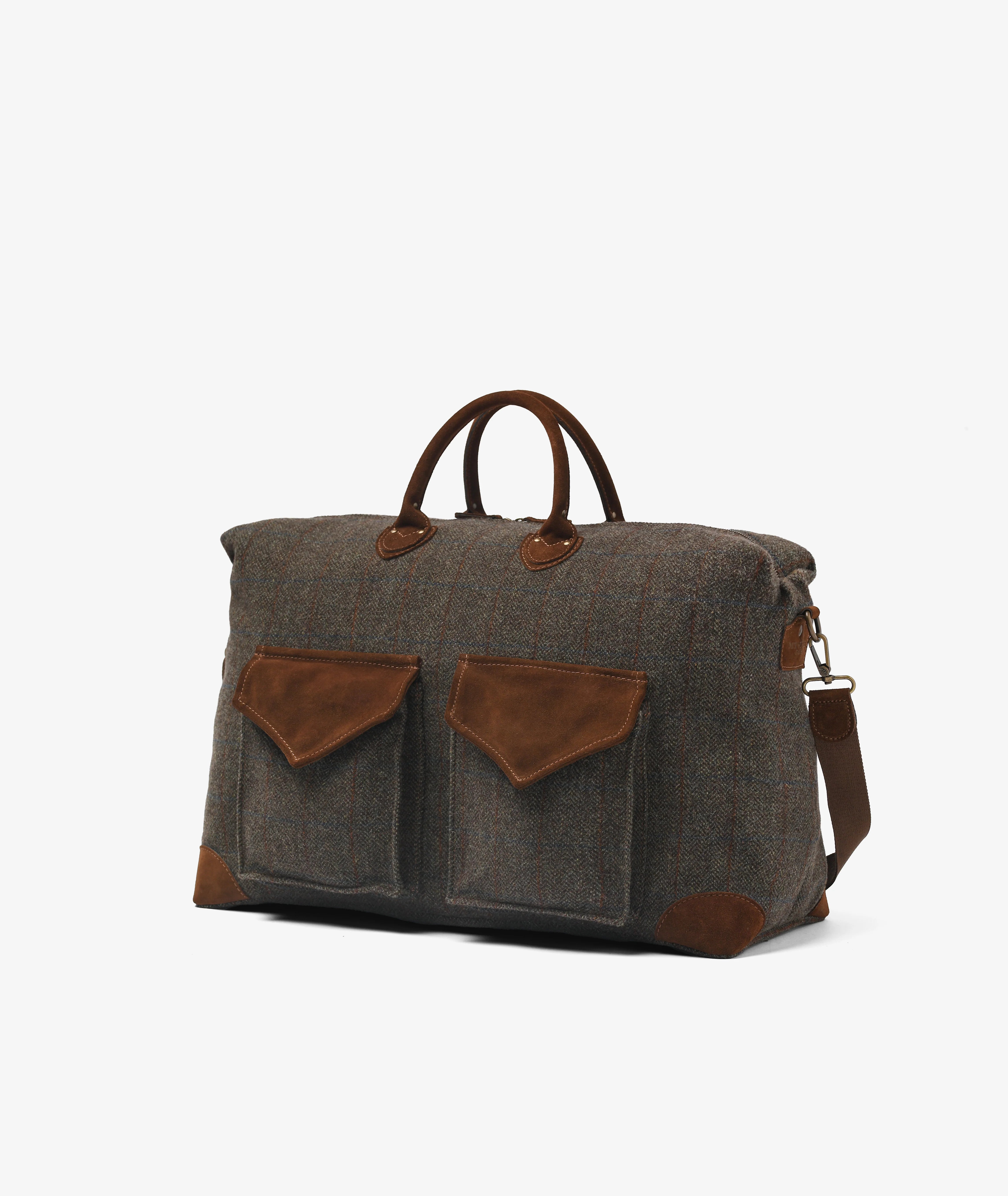 Harvard Safari Duffel Bag Tweed Deluxe - Chocolate